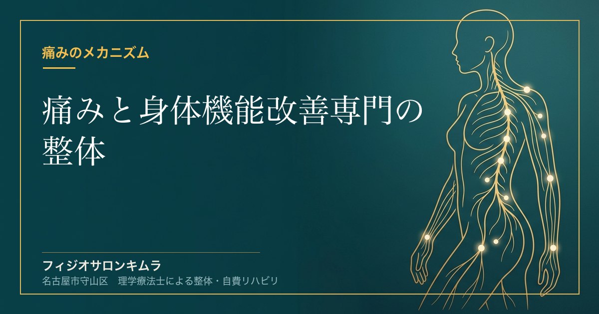 痛みと身体機能改善専門の整体｜フィジオサロンキムラ
