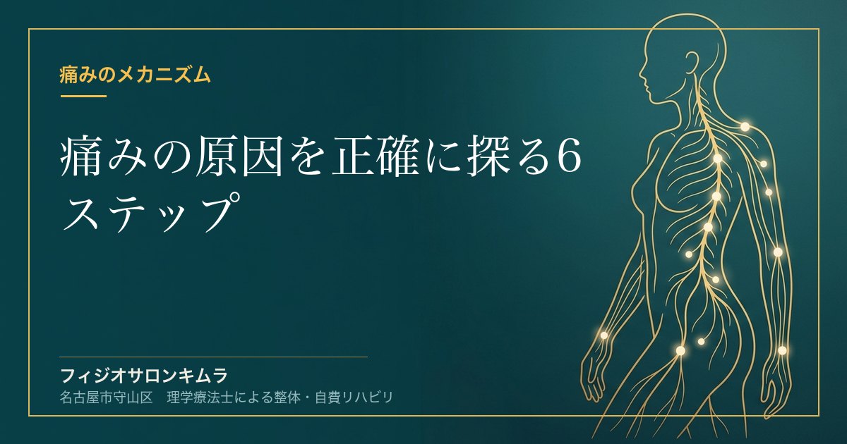痛みの原因を正確に探る6ステップ｜理学療法士が行う評価プロセス